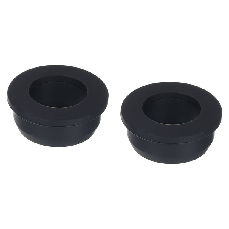 Uxcell Black Rubber Grommet 1.5 Inch OD 0.87 Inch ID, 2Pcs Seal Protection  Cable Grommets Flexible Cable Pipe