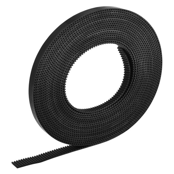 Uxcell Black Timing Belt 5 Meter Circumference 6mm Width Opening Fit Synchronous Pulley Wheel for 3D Printer
