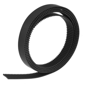 Uxcell Black Timing Belt Rubber 1 Meter Circumference 10mm Width Opening Fit Synchronous Pulley Wheel for 3D Printer
