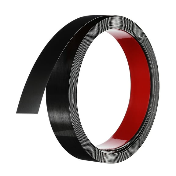 Uxcell Black Trim Peel and Stick, Self Adhesive Mirror Trim Border 13ft x 1.2" for Mirror Frame Wall Cabinet Tile Edge Molding