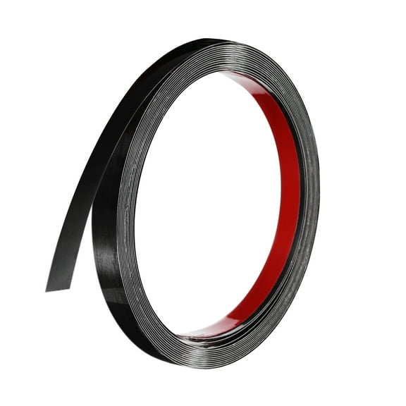 Uxcell Black Trim Peel and Stick, Self Adhesive Mirror Trim Border 32.8ft x 0.6" for Mirror Frame Wall Cabinet Tile Edge Molding