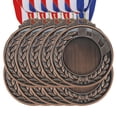 thumbnail image 1 of Uxcell Blank Award Medals, 10 Pack Bronze Award Medal with Neck Ribbon, Make Your Medals Kit, 1 of 7