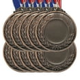 thumbnail image 1 of Uxcell Blank Award Medals, 10 Pack Bronze Award Medals with Ribbon, Make Your Medals Kit, 1 of 7
