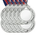 thumbnail image 1 of Uxcell Blank Award Medals, 10 Pack Silver Winner Medal for Competitions, 1 of 7