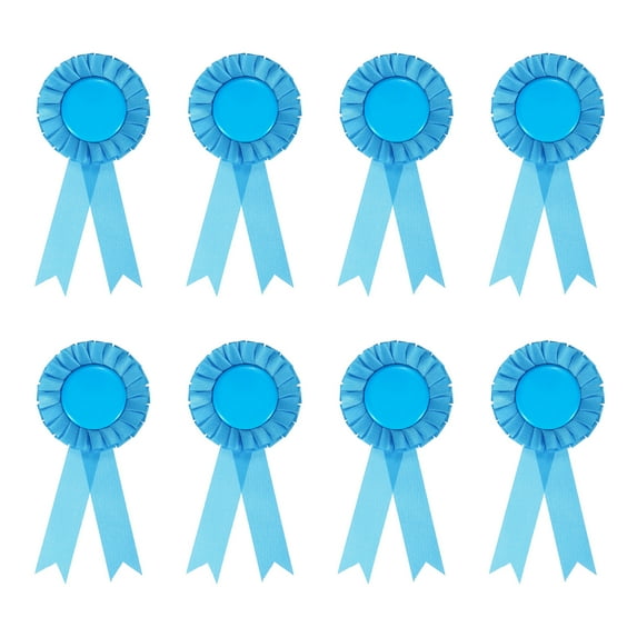 Uxcell Blank Award Ribbon 1st Place Ribbon Winner Prize Medal Recognition Participation Ribbons for Competition Event Lake Blue