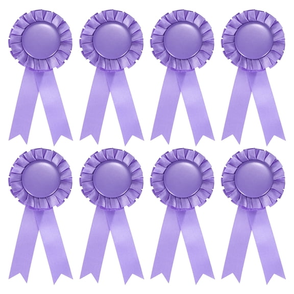 Uxcell Blank Award Ribbon 1st Place Ribbon Winner Prize Medal Recognition Participation Ribbons for Competition Event Purple