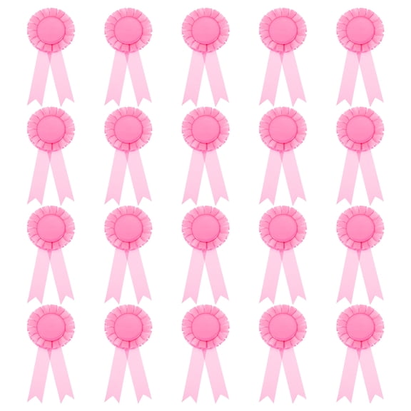 Uxcell Blank Award Ribbon, 20 Pcs Prize Ribbon Award Medal Winner Ribbon, Pink
