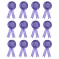 thumbnail image 1 of Uxcell Blank Award Ribbon, Rosette Ribbon Honorable Prize Recognition Ribbon, Purple, 12Pack, 1 of 5
