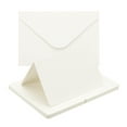 thumbnail image 1 of Uxcell Blank Half Fold Card and Envelopes, 20 Set 4 x 6 Inch Blank Folded Cardstock and Printable Envelopes White Greeting Cards for Invitations Wedding DIY Birthday, White, 1 of 6