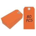 thumbnail image 1 of Uxcell Blank Manilla Shipping Tags, 80Pcs Paper Hang Tags with Hole for Labeling, 4.72 x 2.36Inch Orange, 1 of 6
