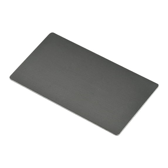 Uxcell Blank Metal Card Anodized Aluminum Plate for DIY Laser Printing Black 3.9"x 2.0"x 0.03"