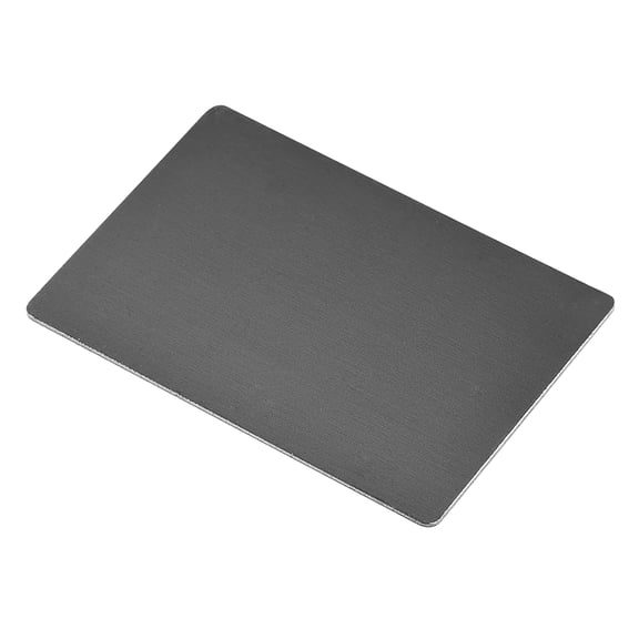 Uxcell Blank Metal Card Anodized Aluminum Plate for DIY Laser Printing Black 3.9"x 2.4"x 0.03"