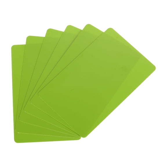 Uxcell Blank Cards, 15 Mil Graphic Quality Green Plastic Cards for Photo ID Badge Printer, 20 Pack