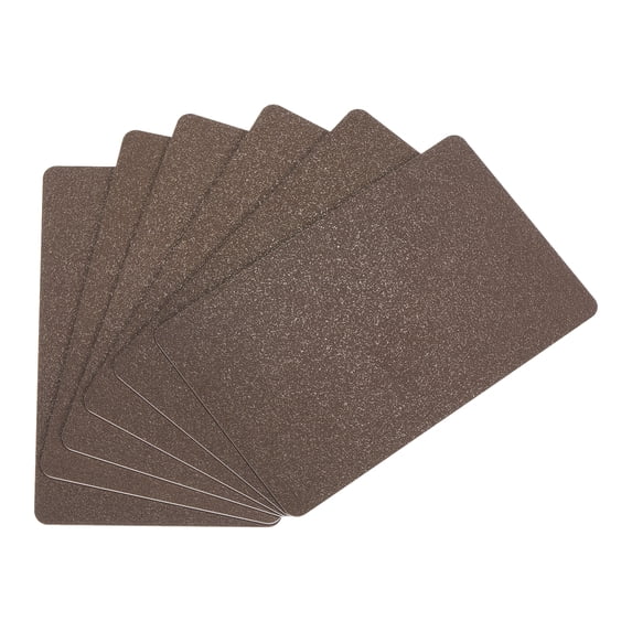 Uxcell Blank Cards, 30 Mil Graphic Quality Brown Plastic Cards for Photo ID Badge Printer, 20 Pack
