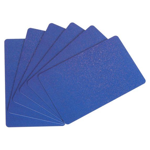 Uxcell Blank Cards, 30 Mil Graphic Quality Navy Blue Plastic Cards for Photo ID Badge Printer, 20 Pack