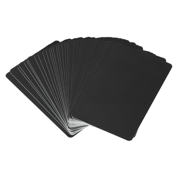Uxcell Blank Cards, Plastic ID Card Printable Business Cards, Waterproof Double Sided Printing Black