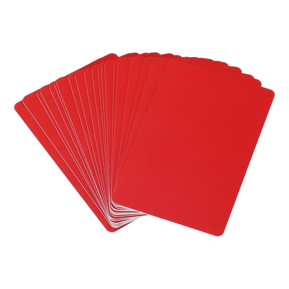 20 Pack Blank Cards, Inkjet Plastic ID Card Printable Business Cards, Waterproof Double Sided Printing Glossy Red