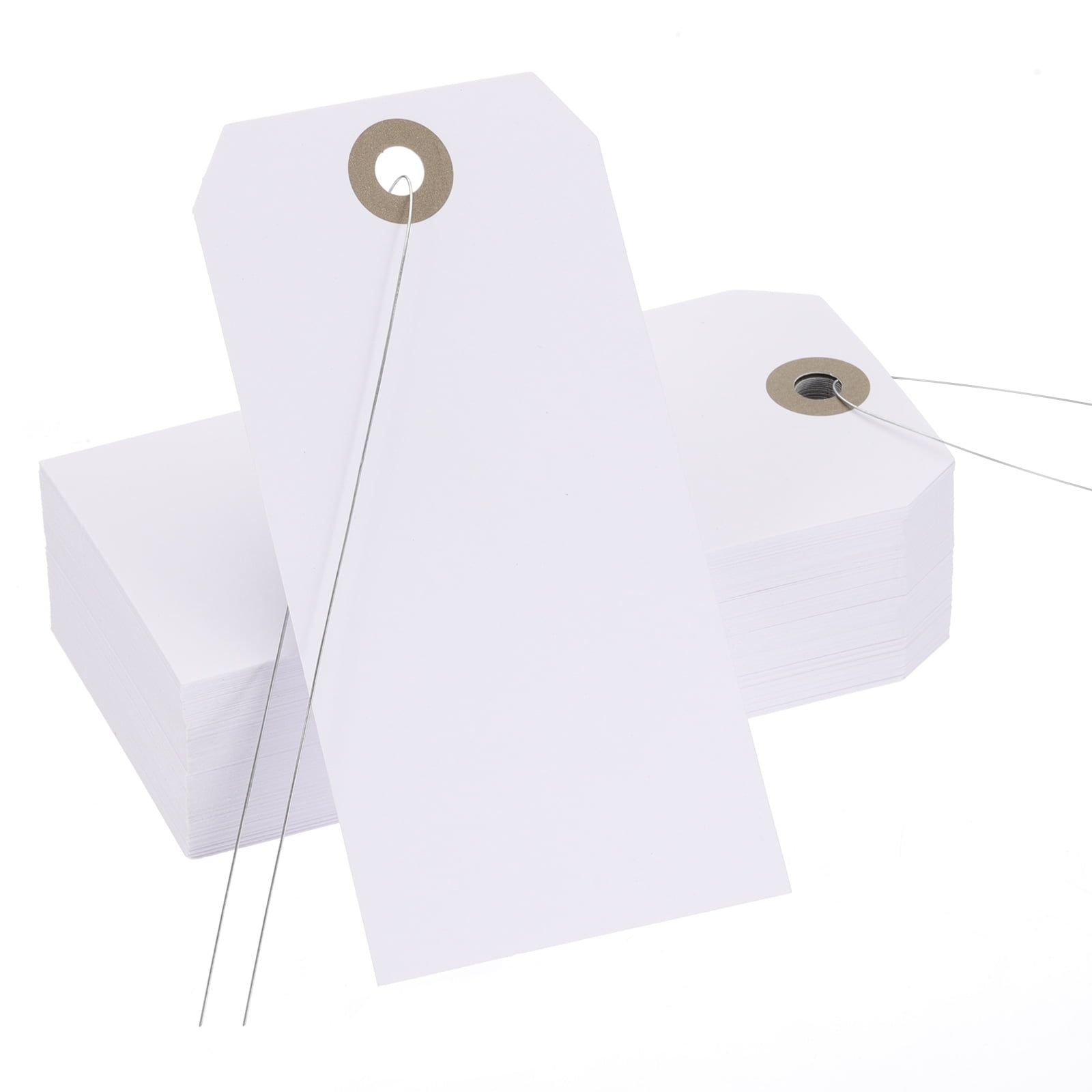 Uxcell Blank Shipping Tags Shipping Tags with Wire Manila Hang Label ...