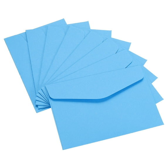 Uxcell Blank Small Items Storage Card Holder Mini Envelopes, Blue 100 Pack