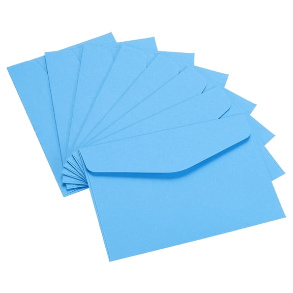 Uxcell Blank Small Items Storage Card Holder Mini Envelopes, Blue 60 Pack