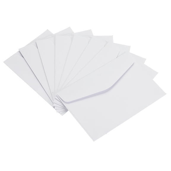 Uxcell Blank Small Items Storage Card Holder Mini Envelopes, White 60 Pack