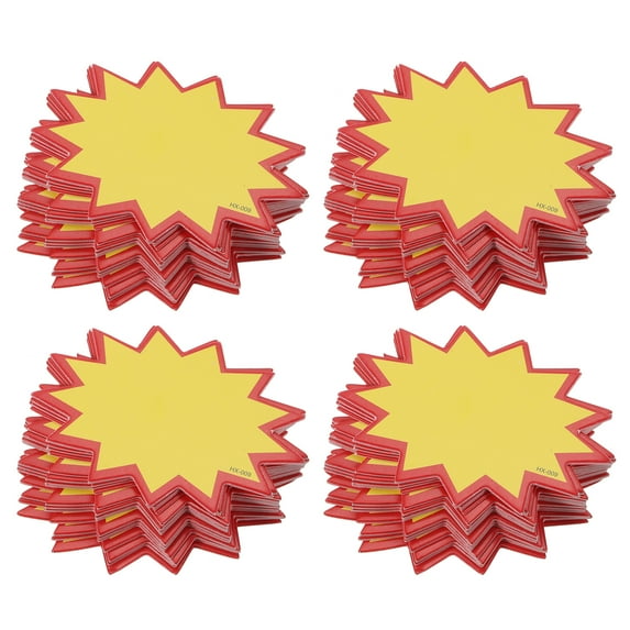 Uxcell Blank Star Burst Sale Signs Price Tags Fluorescent Star Pricing Labels 50x70 mm Colors for Retail, Pack of 400