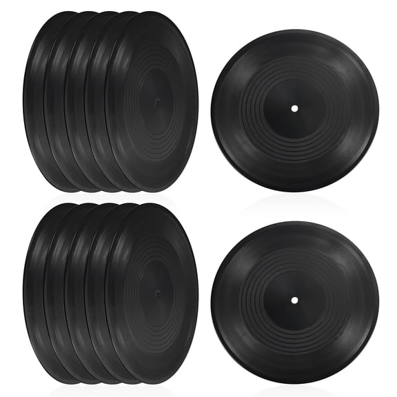Uxcell Blank Vinyl Records Decor 12inch CD Fake Vinyl Records for Wall Aesthetic 20 Pack