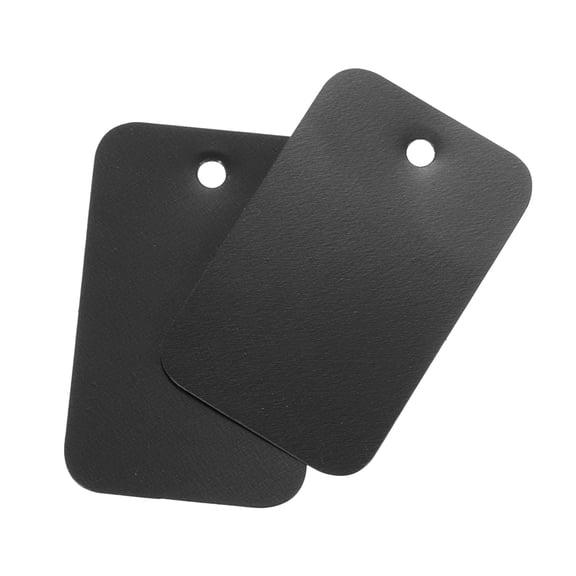 Uxcell Blank Waterproof Eyelet Hole Plastic Tags for Product Tags,2.5x4cm/0.98x1.57" Pack of 200,Black