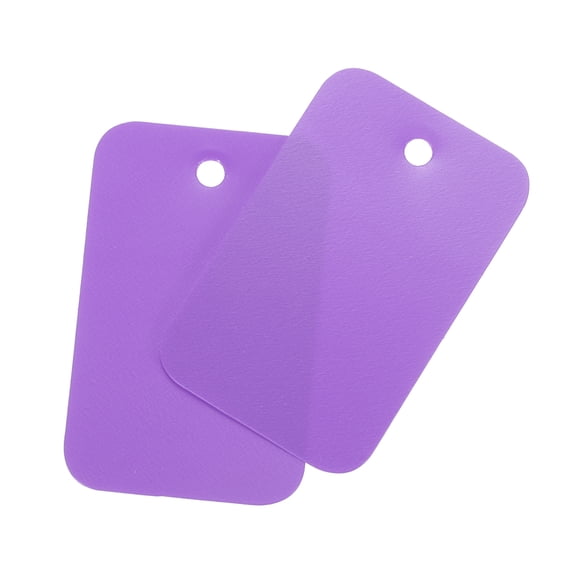 Uxcell Blank Waterproof Eyelet Hole Plastic Tags for Product Tags,2.5x4cm/0.98x1.57" Pack of 200,Purple