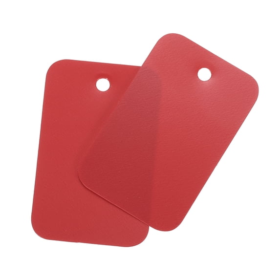 Uxcell Blank Waterproof Eyelet Hole Plastic Tags for Product Tags,2.5x4cm/0.98x1.57" Pack of 200,Red