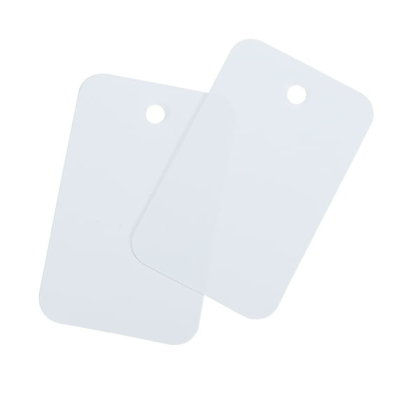 Uxcell Blank Waterproof Eyelet Hole Plastic Tags for Product Tags,2.5x4cm/0.98x1.57" Pack of 200,White