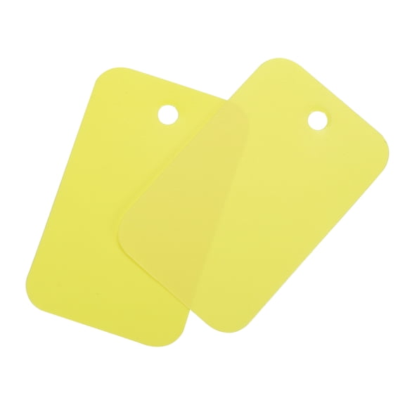 Uxcell Blank Waterproof Eyelet Hole Plastic Tags for Product Tags,2.5x4cm/0.98x1.57" Pack of 200,Yellow