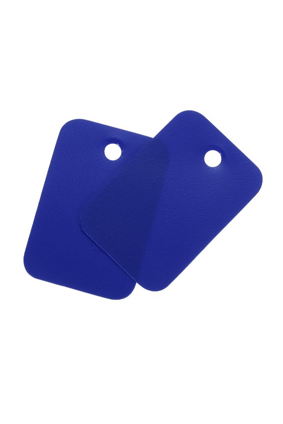Blank Waterproof Eyelet Hole Plastic Tags for Product Tags,2x3cm/0.79x1.18" Pack of 200,Blue