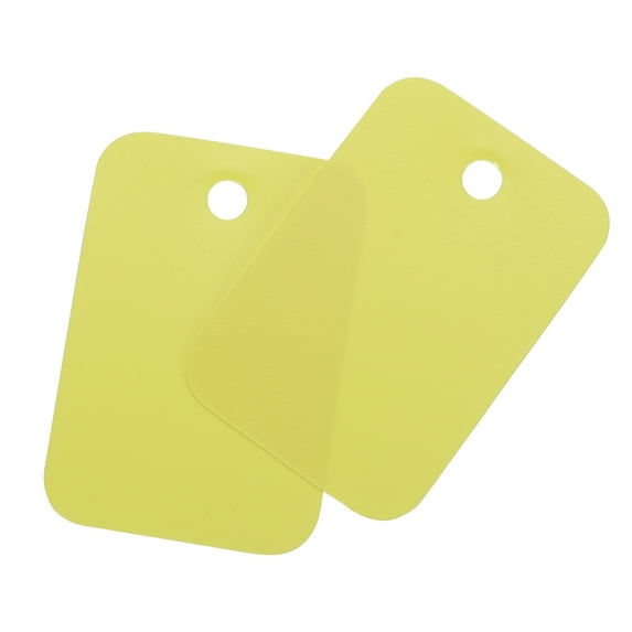 Uxcell Blank Waterproof Eyelet Hole Plastic Tags for Product Tags,2x3cm/0.79x1.18" Pack of 200,Yellow
