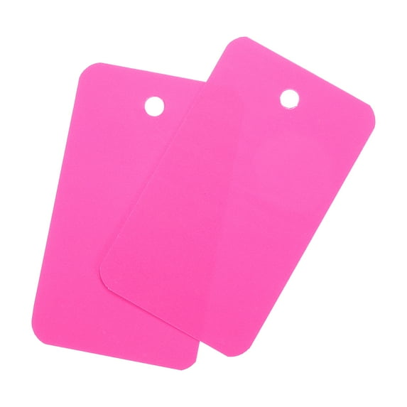 Uxcell Blank Waterproof Eyelet Hole Plastic Tags for Product Tags,3.5x6cm/1.38x2.36" Pack of 200,Pink