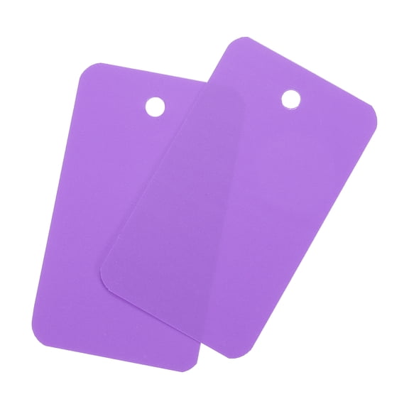 Uxcell Blank Waterproof Eyelet Hole Plastic Tags for Product Tags,3.5x6cm/1.38x2.36" Pack of 200,Purple