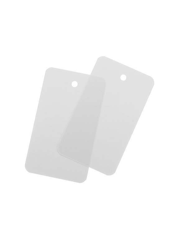 Blank Waterproof Eyelet Hole Plastic Tags for Product Tags,4x7cm/1.57x2.76" Pack of 200,Grey