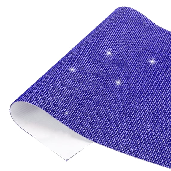 Uxcell Bling Crystal Rhinestone Sheet, 16.5"x9.4"Self Adhesive Rhinestone Stickers, Bling Diamond Sticker for DIY Crafts Gifts Phone Car Decorations, Blue