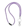 thumbnail image 1 of Uxcell Bling Keychain Lanyard Crystal Lanyard Keychain with Metal Clasp Purple, 1 of 6