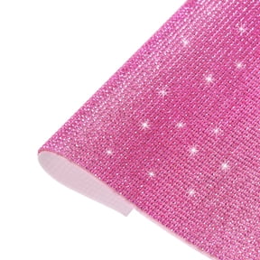 Uxcell Bling Rhinestone Sheet Self Adhesive Sticker 15.75 x 9.44 Inch DIY Car Decoration Sticker Light Pink