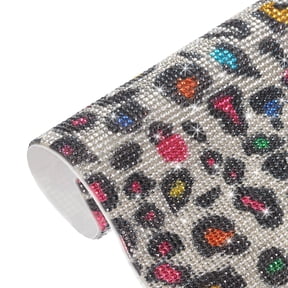 Uxcell Bling Rhinestone Sheet Self Adhesive Sticker 9.44x7.87" DIY Car Decoration Sticker Rainbow Black White