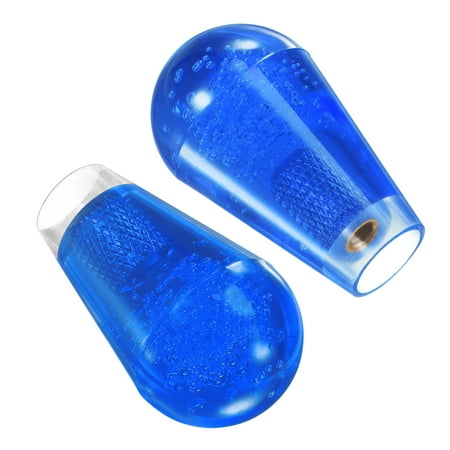 Uxcell Blue Ellipse Oval Joystick Rocker Ball Top Handle for Arcade Game 2 Pack