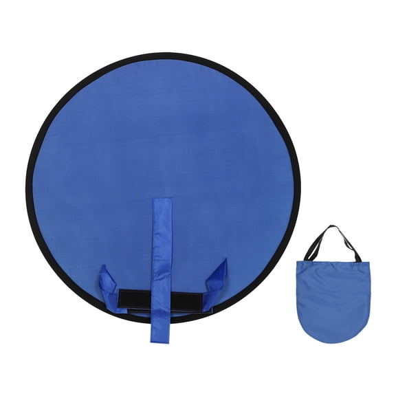 Uxcell Blue Green Screen Backdrop (30 Inch) Foldable Green Background with Stand Carrying Bag, Fits Video/Photography/Meetings/Chats