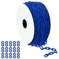 thumbnail image 1 of Uxcell Blue Plastic Chain, 115 ft 6mm Safety Barrier Chain for Crowd Control, 1 of 7