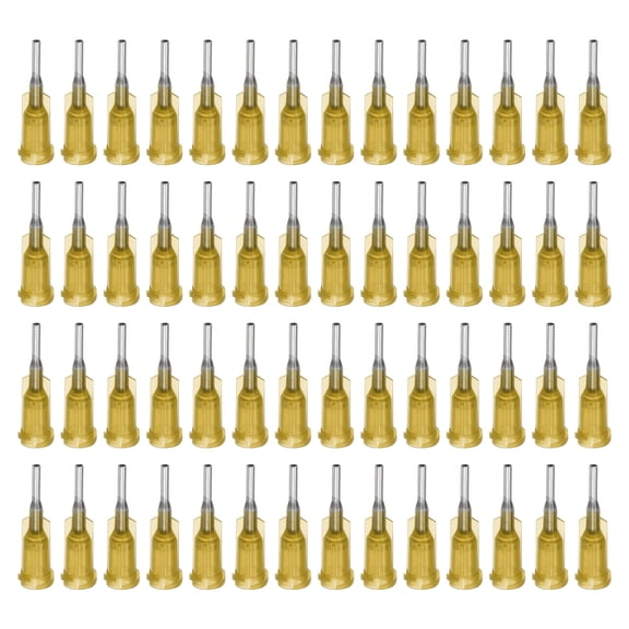 Uxcell Blunt Tip Dispensing Needle for Liquid Glue Gun, 16G 1/2", 100 Pcs (Gray)