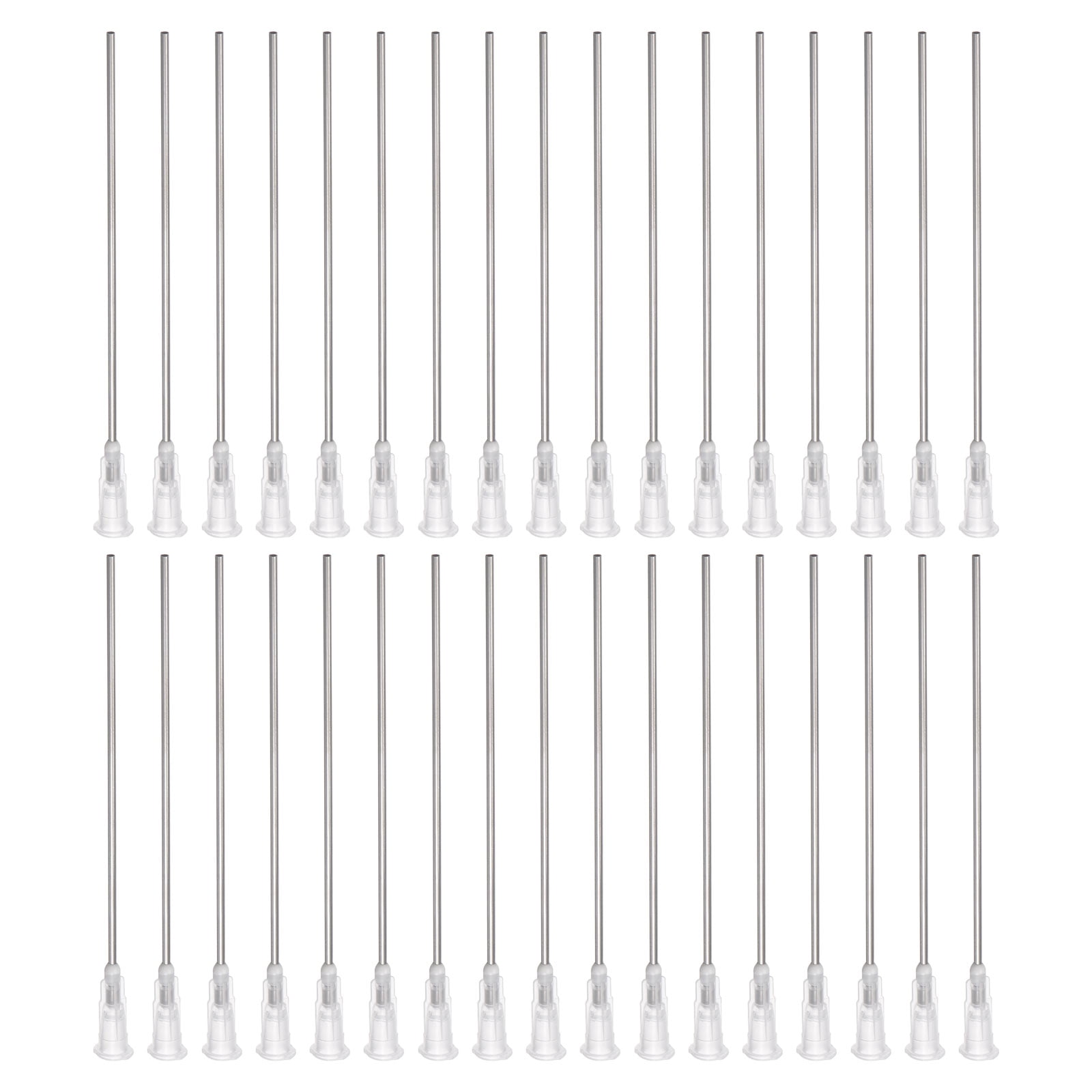 Uxcell Blunt Tip Dispensing Needle for Liquid Glue Gun, 16G 3-1/5", 40 Pcs (White)