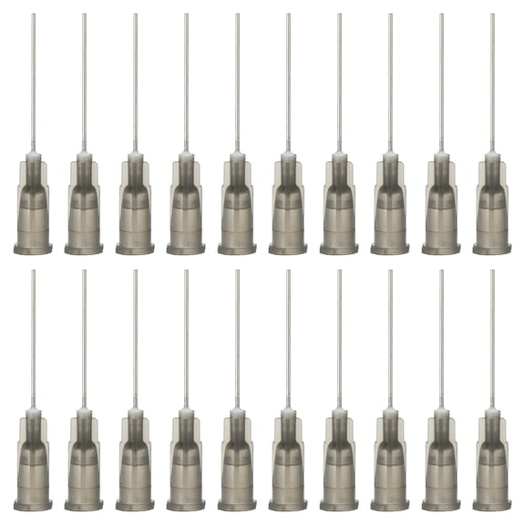 Uxcell Blunt Tip Dispensing Needles Industrial Liquid Dispenser Needle Lure Lock for Refilling Liquid Inks Adhesive Glue Gray