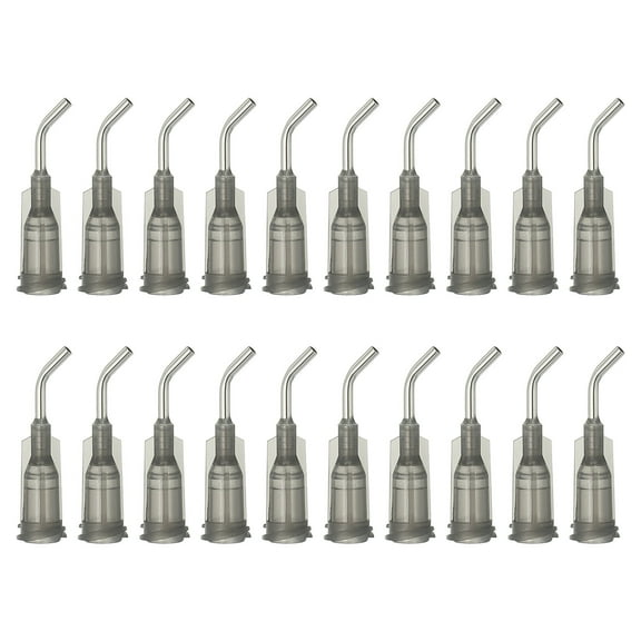 Uxcell Blunt Tip Dispensing Needles with Bent Blunt Needle, 100 Pcs 0.5 Inch 16G Industrial Liquid Dispenser Needle