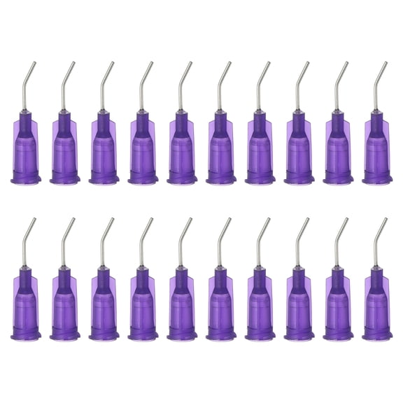Uxcell Blunt Tip Dispensing Needles with Bent Blunt Needle, 100 Pcs 0.5 Inch 21G Industrial Liquid Dispenser Needle