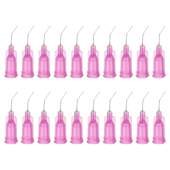 Uxcell Blunt Tip Dispensing Needles with Bent Blunt Needle, 100 Pcs 0.5 Inch 30G Industrial Liquid Dispenser Needle